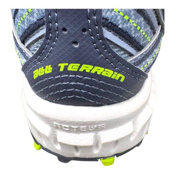 New Balance 410 V5 Trail Running Shoes Gray Neon Athletic Sneakers 6.5 - Picture 8 of 10